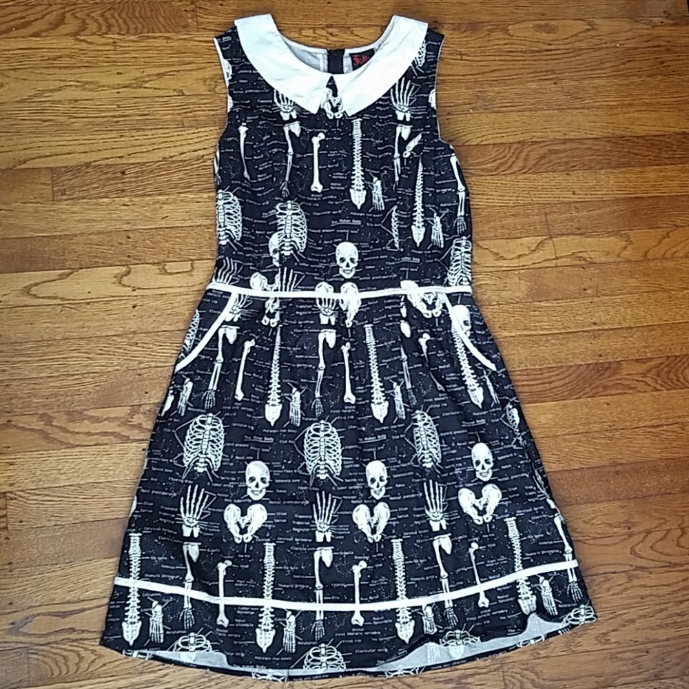 GLOW IN THE DARK Skeleton Dress